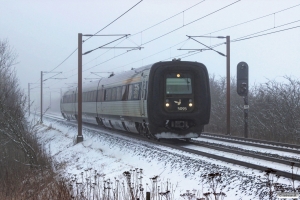 DSB MF 95 som IC 90845 Kk-Es. Km 165,0 Kh (Odense-Holmstrup) 23.01.2016.
