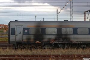 DSB MF 51 henstillet i spor 6 Vest. MFA 5051 brød i brand ved afgang fra Odense med IC 829 (Kh)-Od-Es. Odense 20.10.2016.