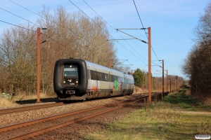 DSB MF 91 som IC 385 Ar-Pa. Km 26,8 Fa (Kolding-Lunderskov) 24.03.2017.