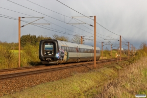 DSB MF 61 som IC 865 Kk-Es. Km 219,0 Kh (Snoghøj-Taulov) 25.04.2017.