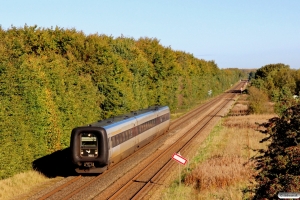 DSB MF 15 som IC 51132 Ab-Kh. Km 42,4 Fa (Hedensted-Horsens) 08.10.2017.