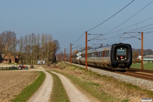 DSB MF 63+MF 47 som IC 51132 Ar-Sg. Km 193,0 Kh (Gelsted-Ejby) 30.03.2019.