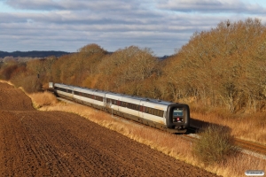 DSB MF 54+MF 60+MF 16 som L 38 Lih-Cph. Km 5,8 Fa (Fredericia-Børkop) 28.01.2021.