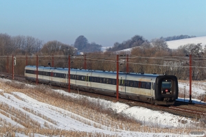 DSB MF 58+MF 06 som L 80026 Ar-Cph. Km 180,2 Kh (Skalbjerg-Bred) 13.02.2021.