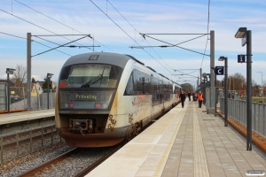 DSB MQ 22+MQ 19 som M 8350 Od-Ng. Prøvekørsel if. med besigtigelse for enmandsbetjening. Langeskov 10.04.2016.