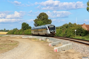 DSB MQ 18 som PA 4954 Ar-Odd. Km 14,4 Hov (Assedrup-Malling) 17.08.2016.