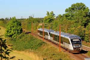 DSB MQ 23+MQ 26 som M 6452 Ar-Od. Km 166,2 Kh (Odense-Holmstrup) 27.08.2016.