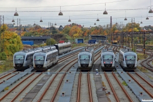 DSB MQ 15, MQ 20, MQ 25, MQ 29 og MQ 18. Odense 23.10.2016.