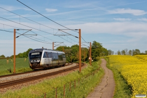 DSB MQ 27 som M 6163 Od-Fa. Km 174,4 Kh (Holmstrup-Tommerup) 25.05.2017.