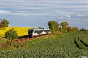 DSB MQ 28+MQ 23 som RV 4660 Svg-Od. Km 24,8 Od (Ringe-Rudme) 14.05.2019.