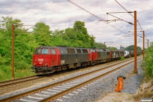 DSB MZ 1401+RDK MZ 1449 med G 7471 Od-Fa. Km 166,0 Kh (Odense-Holmstrup) 06.07.2004.