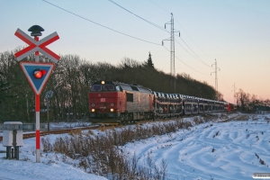RSC MZ 1449 med G 6726 Tdr-Es. Km 58,2 Bm (Visby-Tønder Industrispor Nord) 06.12.2012.
