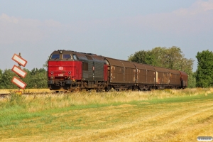 RSC MZ 1456 med GL 9455 Htå-Kj. Km 44,2 Kh (Havdrup-Lille Skensved) 06.08.2013.