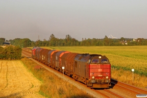 RSC MZ 1456+11 v-44 x (stål)+DB 232 668-4 som G 947429 Fa-Es. Km 7,0 Lk (Lunderskov-Vejen) 23.08.2015.