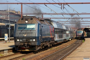 DSB ME 1537 med RØ 2237 Kk-Nf og ME 1504 med RØ 2234 Nf-Kk. Roskilde 26.04.2014.