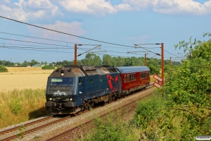 DSB ME 1526+S 001 som M 6347 Gb-Fa. Km 154,6 Kh (Marslev-Odense) 27.07.2014.