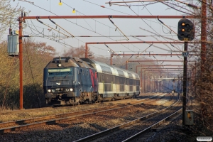 DSB ME 1536 med RØ 4317 Kk-Rg. Borup 19.03.2015.