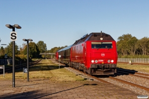 DSB ME 1536+S 001+WRm 603+ME 1528 som M 6302 Hb-Gb. Langå 06.10.2017.