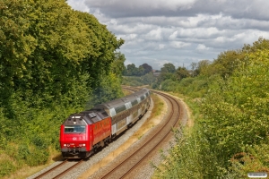 DSB ME 1520 med RØ 3249 Kk-Næ. Km 70,4 Kh (Ringsted-Glumsø) 16.08.2019.