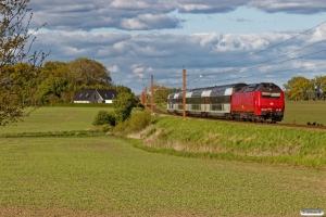 DSB ME 1536 med RØ 4854 Nf-Kj. Km 77,6 Kh (Haslev-Holme-Olstrup) 14.05.2020.