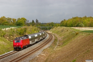 DSB ME 1503 med RØ 4549 Kk-Hk. Km 42,2 Kh (Lejre-Hvalsø) 15.05.2020.