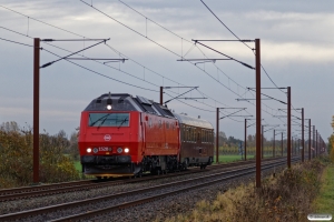 DSB ME 1528+S 001 som M 6447 Kh-Hb. Marslev 01.11.2020.