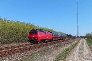 DSB ME 1521+S 001+WRm 603 som M 6333 Gb-Ar. Km 4,4 Fa (Fredericia-Børkop) 19.04.2022.