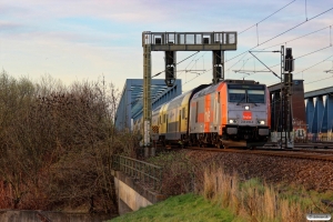 HVLE 246 010-3 med ME 81553. Hamburg Süderelbbrucke 20.03.2014.