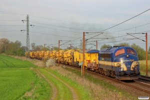 CONTC MY 1158+Strukton ballastrensetog som BG 6101 Gl-Tl. Km 170,0 Kh (Holmstrup-Tommerup) 21.04.2014.