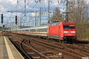 DB 101 095-8 med IC 1122. Neumünster 27.04.2013.