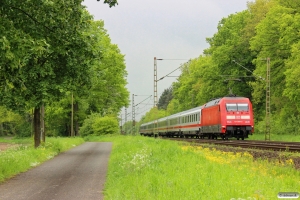 DB 101 099-0 med IC 2039. Dörverden - Eystrup 08.05.2014.