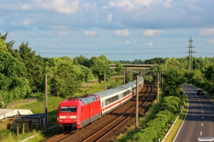 DB 101 116-2 med IC 2406. Flensburg-Weiche 17.06.2016.