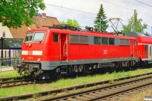 DB 111 137-6 med RE 14413. Dörverden 26.05.2005.