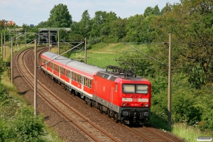 DB 143 616-1 med RB 21068. Flensburg-Weiche 12.06.2011.