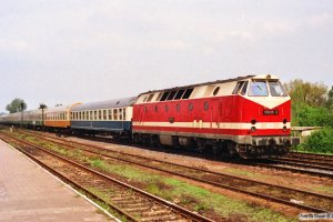 DR 119 036-2 med D 443. Haldensleben 20.05.1991.