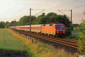 DB 120 111-0 med CN 1273. Padborg 28.06.2014.