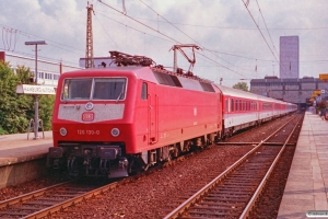 DB 120 130-0 med IC 787. Hamburg-Altona 10.08.1991.