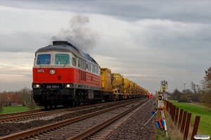 WFL 232 233-5+Schweerbau ballastrensetog. Klanxbüll - Morsum 10.11.2018.