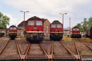 DR 132 825-2, 132 020-9, 132 446-6 og 132 528-1. Nordhausen 19.05.1991.