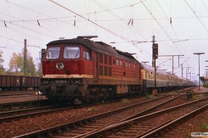 DR 132 454-0 med D 345. Helmstedt 17.10.1988.