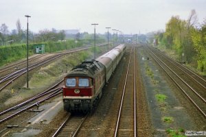 DR 132 547-1 med E 2034. Lübeck 31.03.1990.