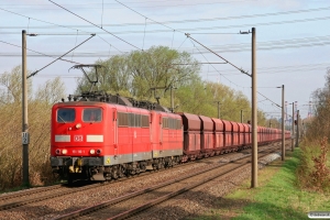 DB 151 116-1+151 098-1. Hamburg-Moorburg 07.04.2011.