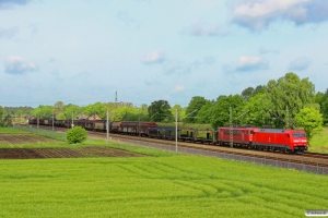 DB 152 041-0+155 192-8. Radbruch - Bardowick 10.05.2014.