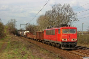 DB 155 004-5. Ahlten 21.03.2014.