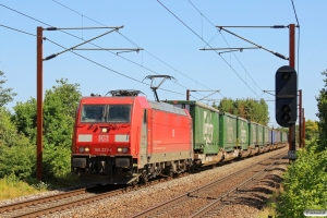 DB 185 321-4 med G 37395 Htå-Fa. Km 155,6 Kh (Marslev-Odense) 23.07.2013.