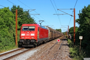 DB 185 327-1 med GX 36825 Mgb-Pa. Km 155,8 Kh (Marslev-Odense) 11.06.2016.