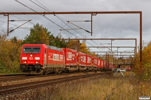 DB 185 324-8 med GD 59495 Mgb-Pa. Km 162,2 Kh (Odense-Holmstrup) 12.11.2017.