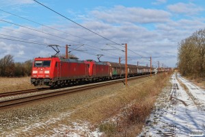 DB 185 329-7+185 322-2 med GD 44723 Mgb-Pa. Km 50,2 Fa (Farris-Sommersted) 11.03.2023.