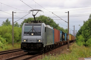 METRANS E 186 141. Hamburg-Moorburg 08.08.2013.