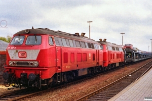 DB 218 102-2+218 114-7. Westerland 15.06.1991.